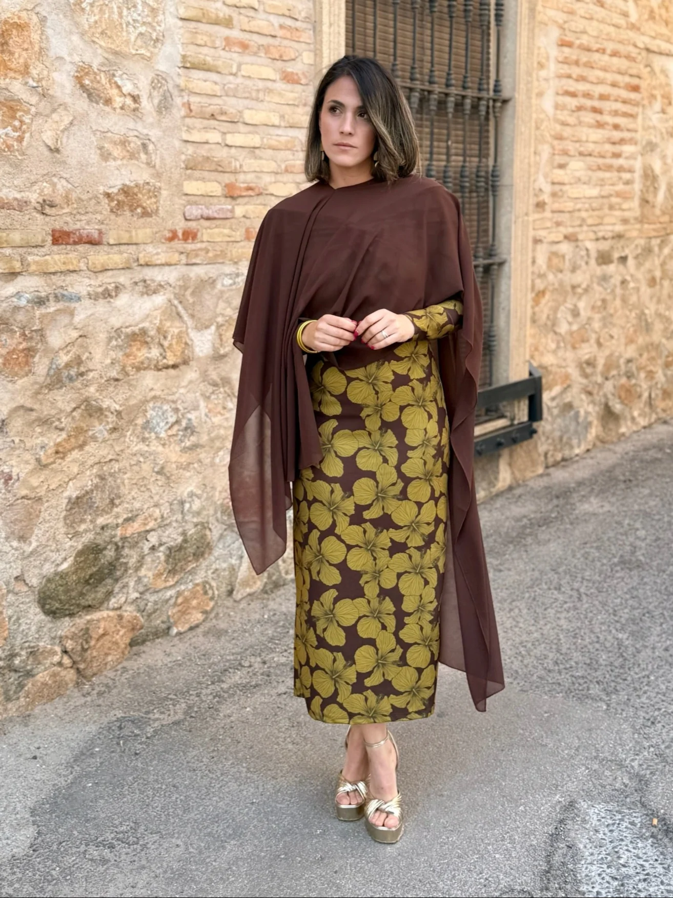 Chal de gasa Marrón | Chap - Image 2