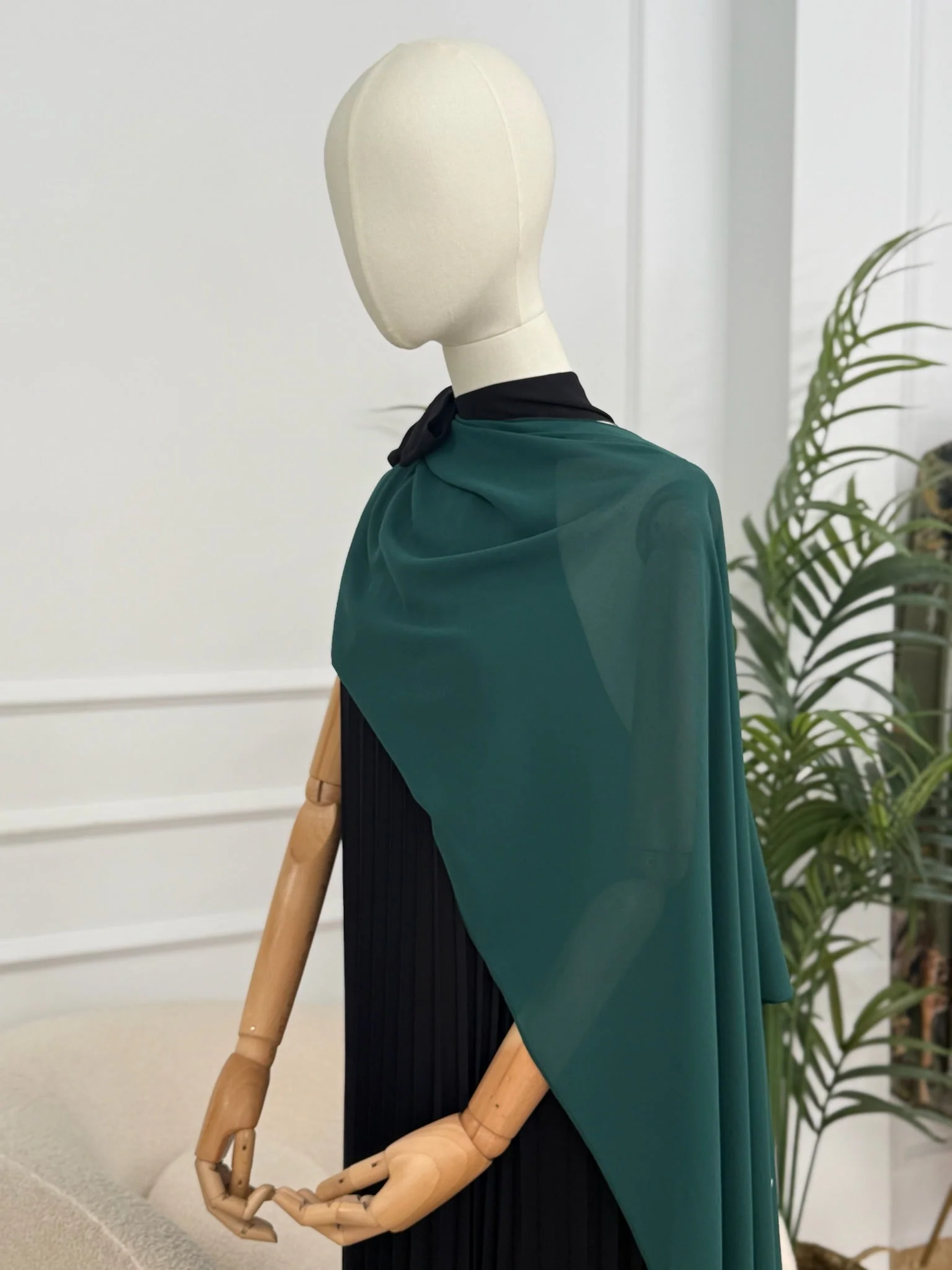 Chal de gasa Verde Esmeralda | Chap - Image 2
