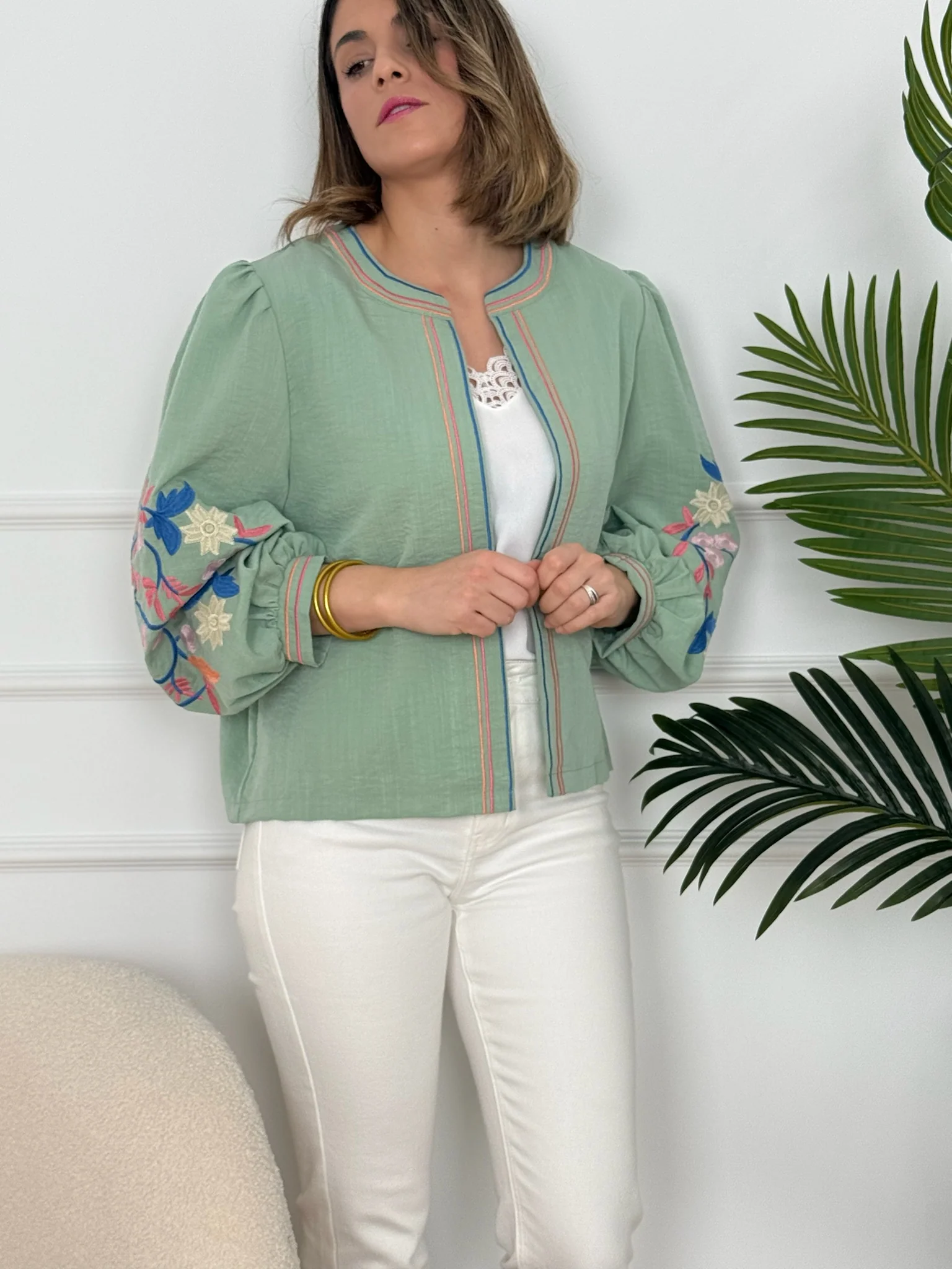 Chaqueta verde| Viktora - Image 3
