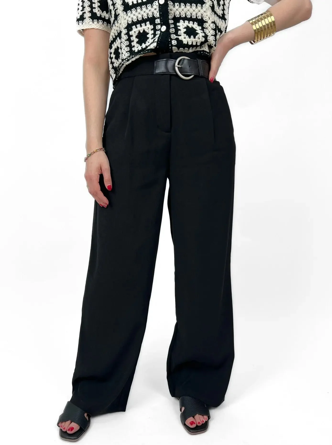 Pantalón pinzas fluido - Image 3