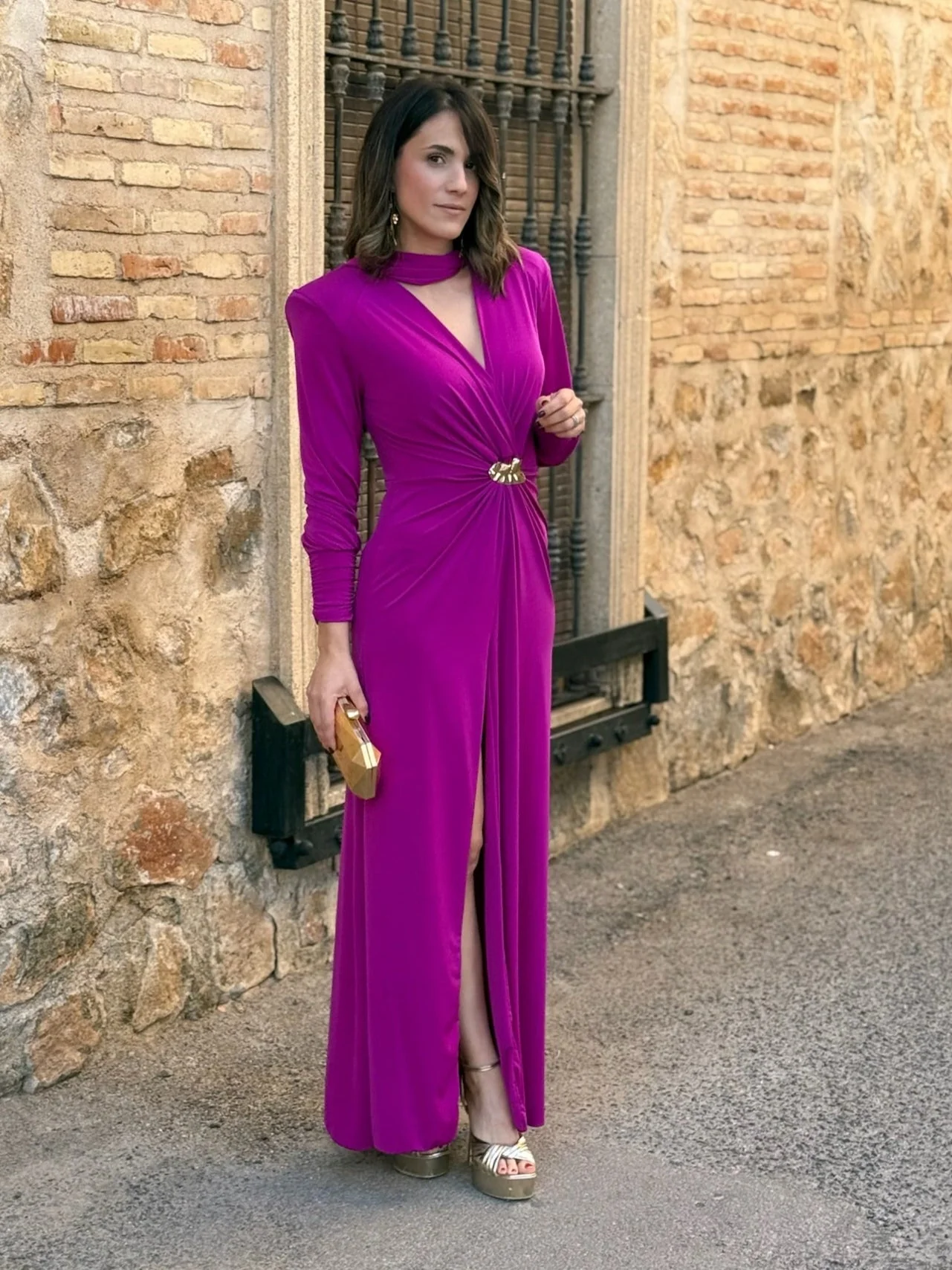 Vestido con Broche Buganvilla | Tessa - Image 5