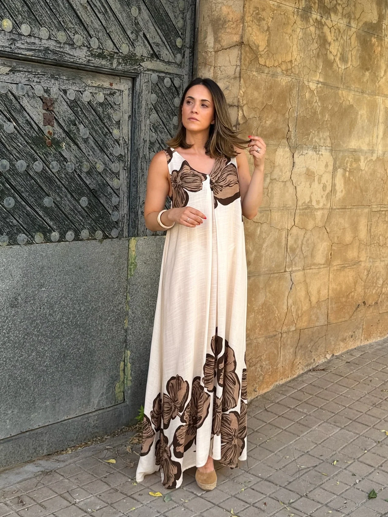 Vestido Estampado beige | Marea - Image 3