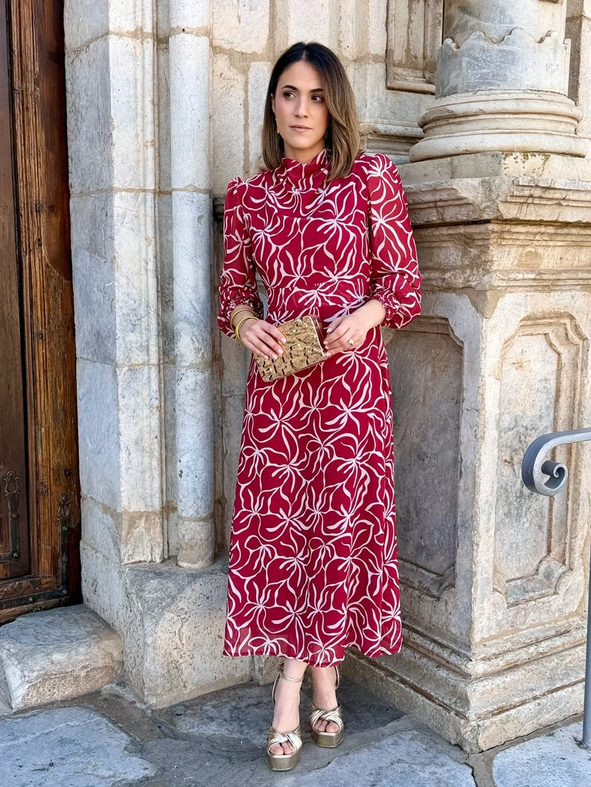 Vestido gasa estampado | Olinda