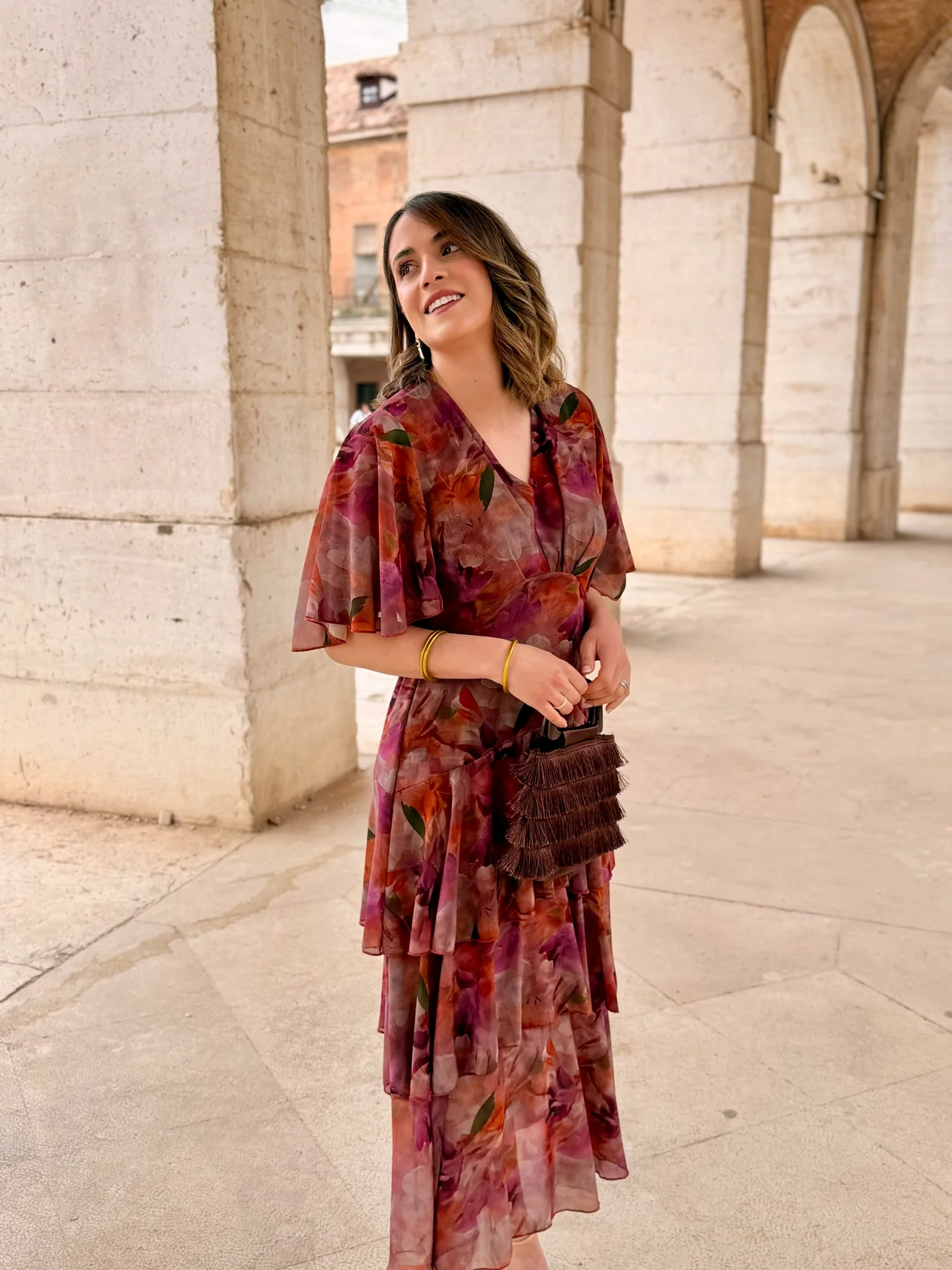 Vestido gasa estampado | Tina - Image 4