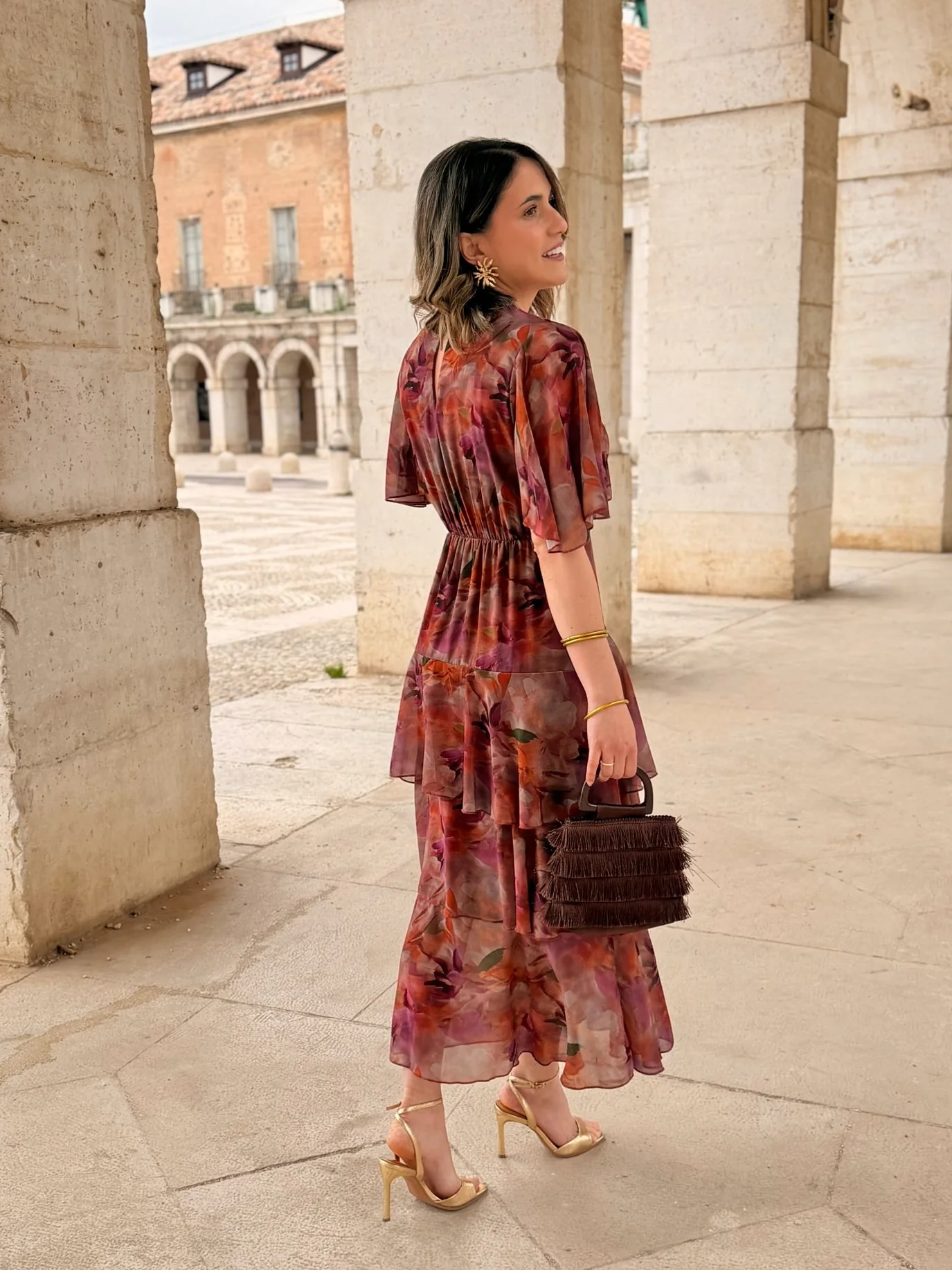 Vestido gasa estampado | Tina - Image 6