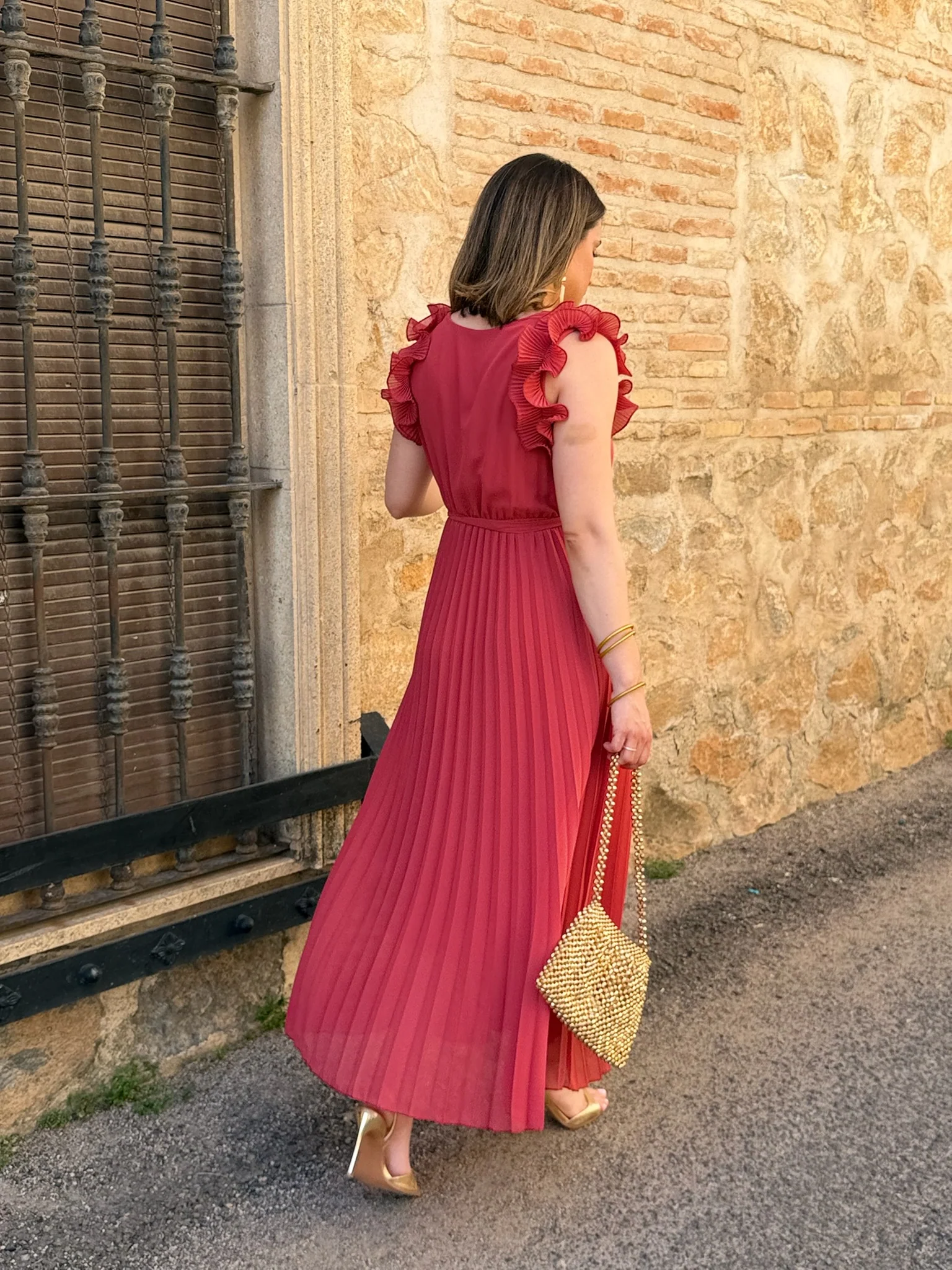 Vestido gasa terracota | Savia - Image 7