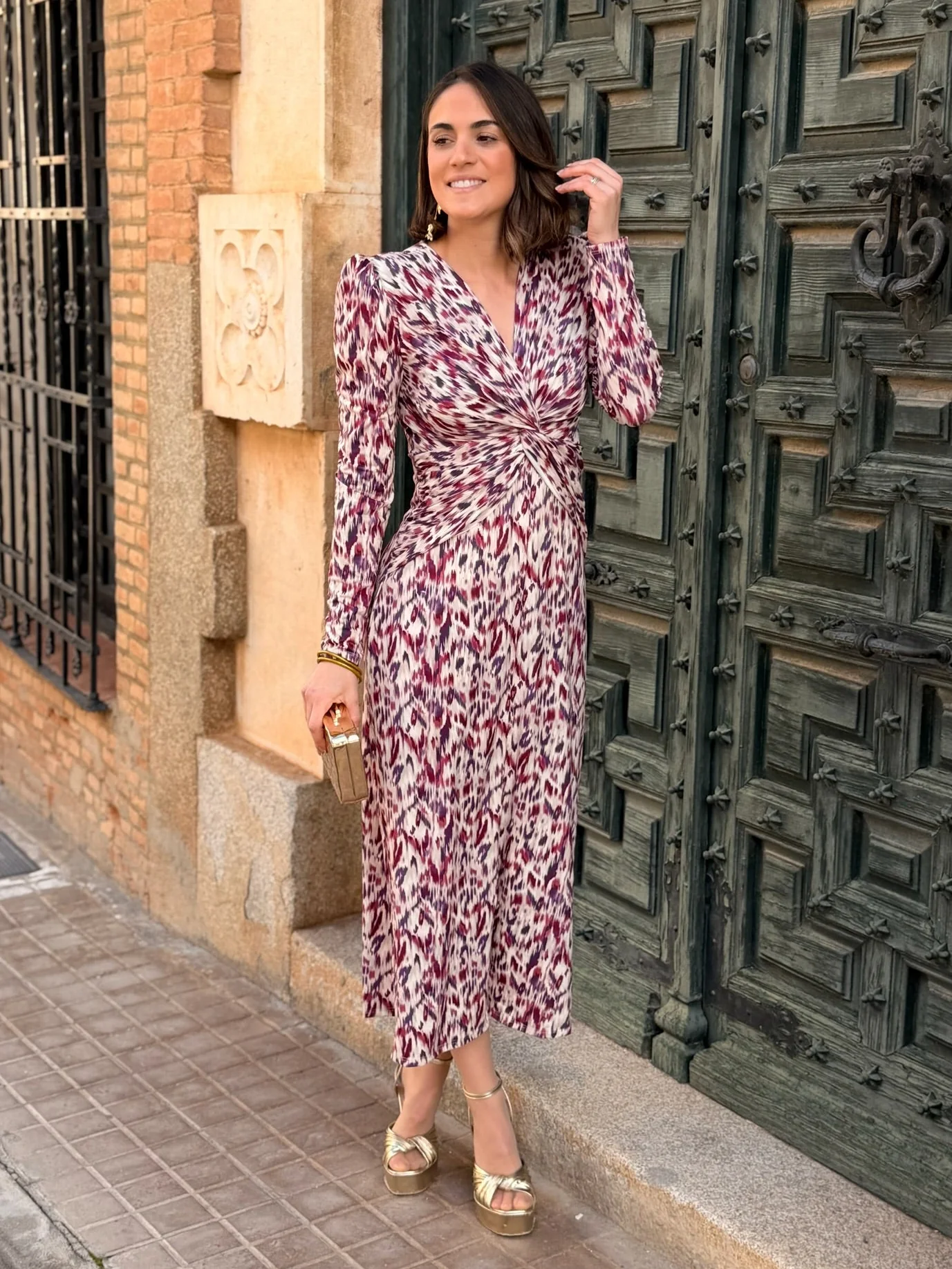 Vestido midi estampado |  Casilda - Image 3