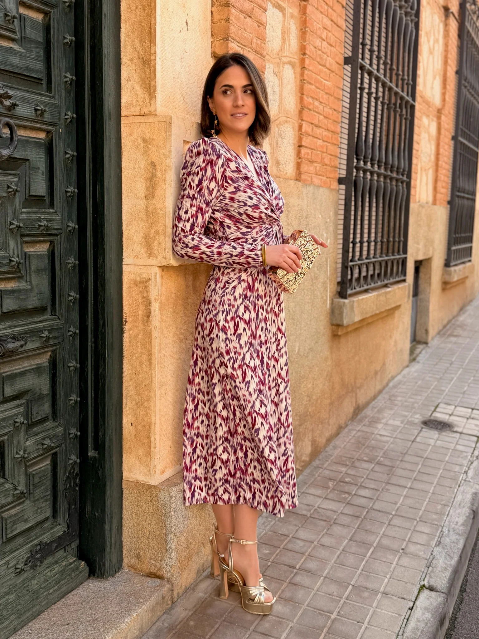 Vestido midi estampado |  Casilda - Image 4