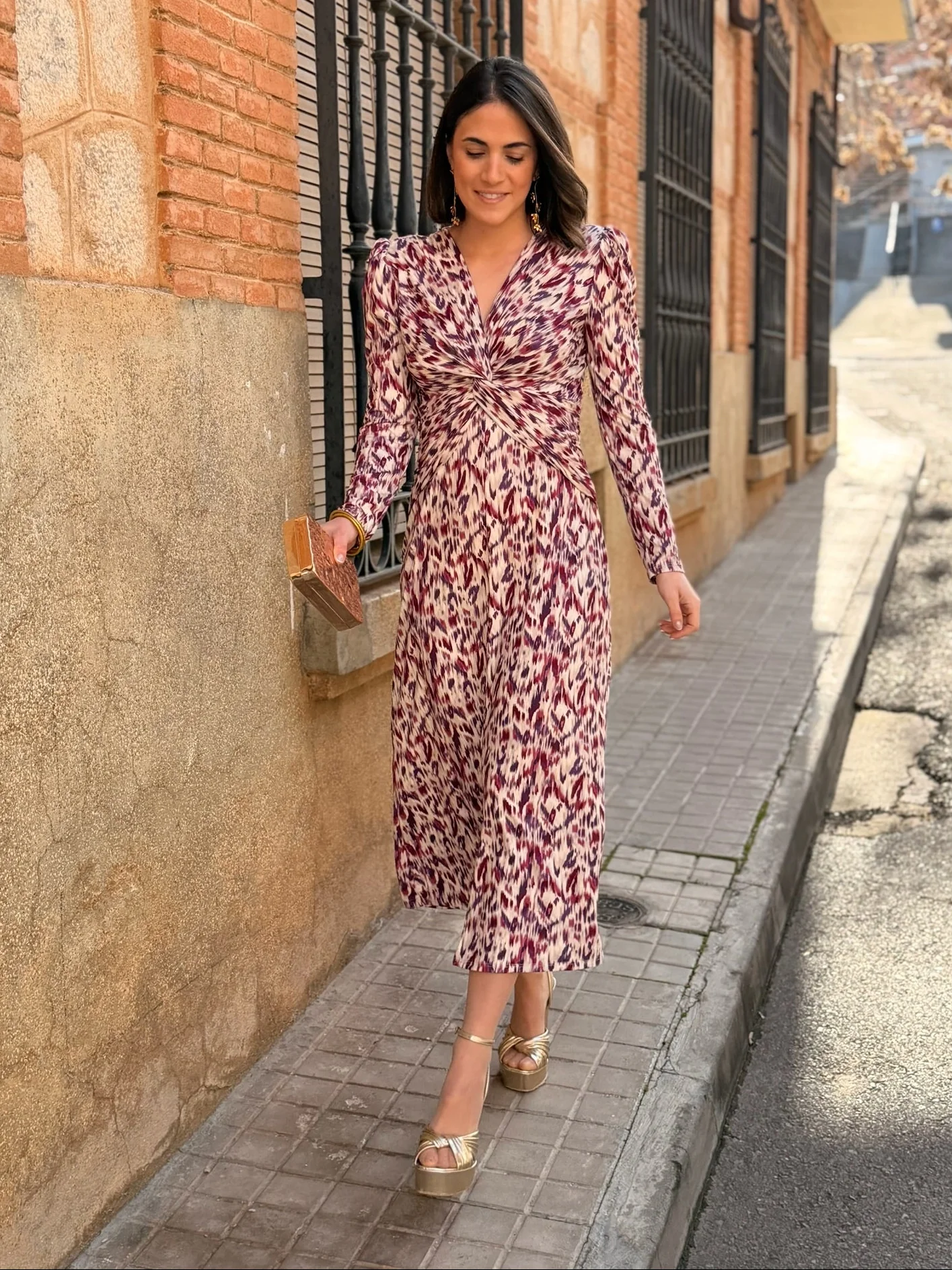 Vestido midi estampado |  Casilda - Image 6