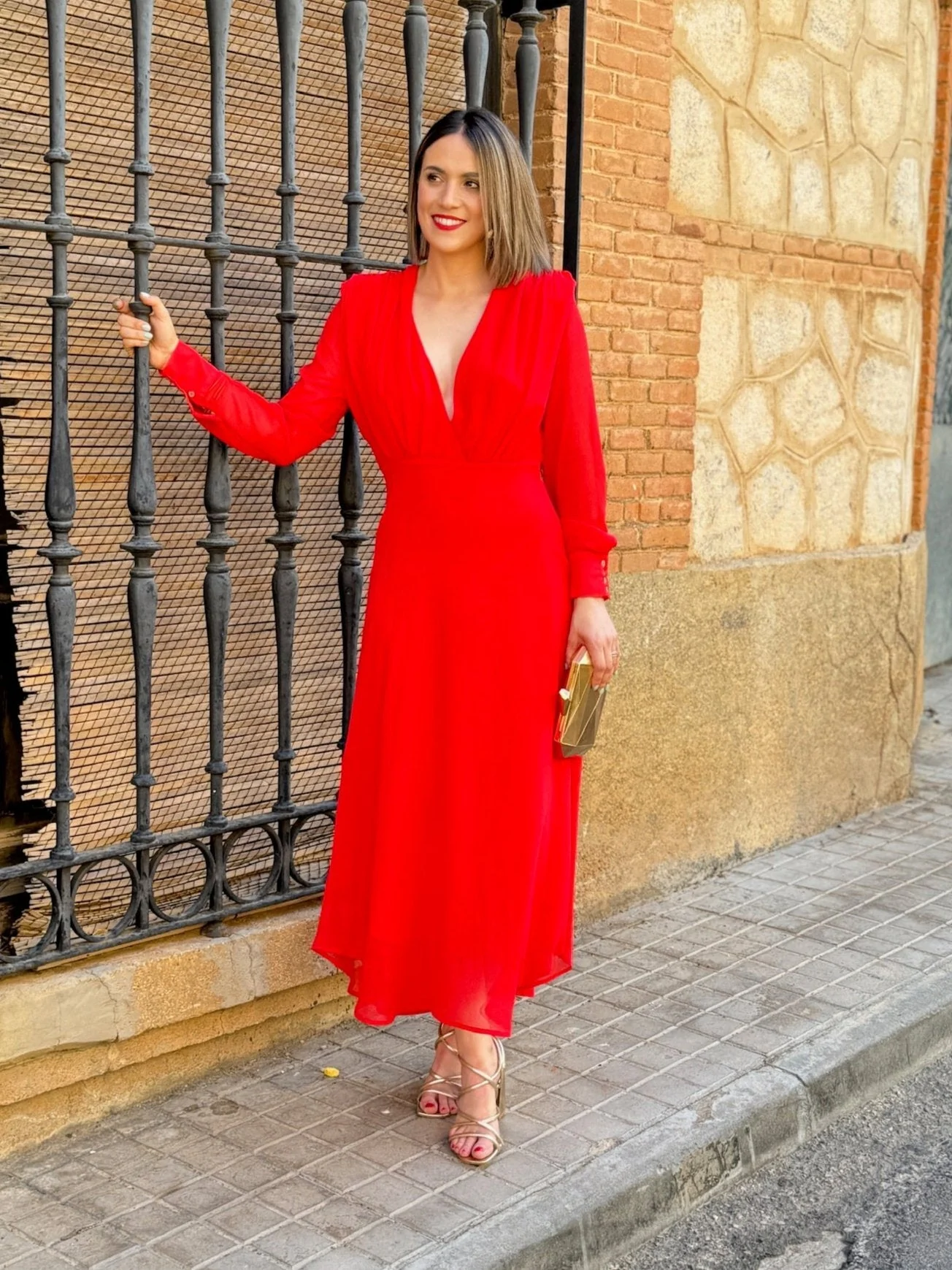 Vestido midi gasa | Tadea