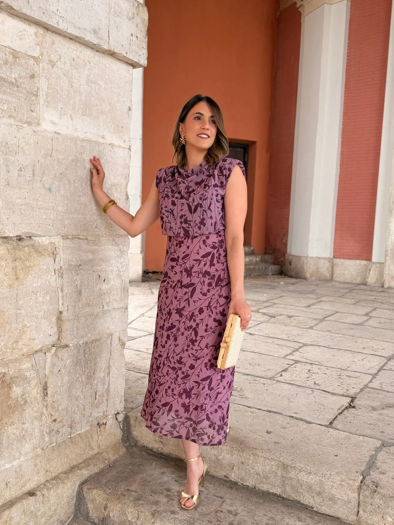 Vestido midi malva | Daria - Image 2