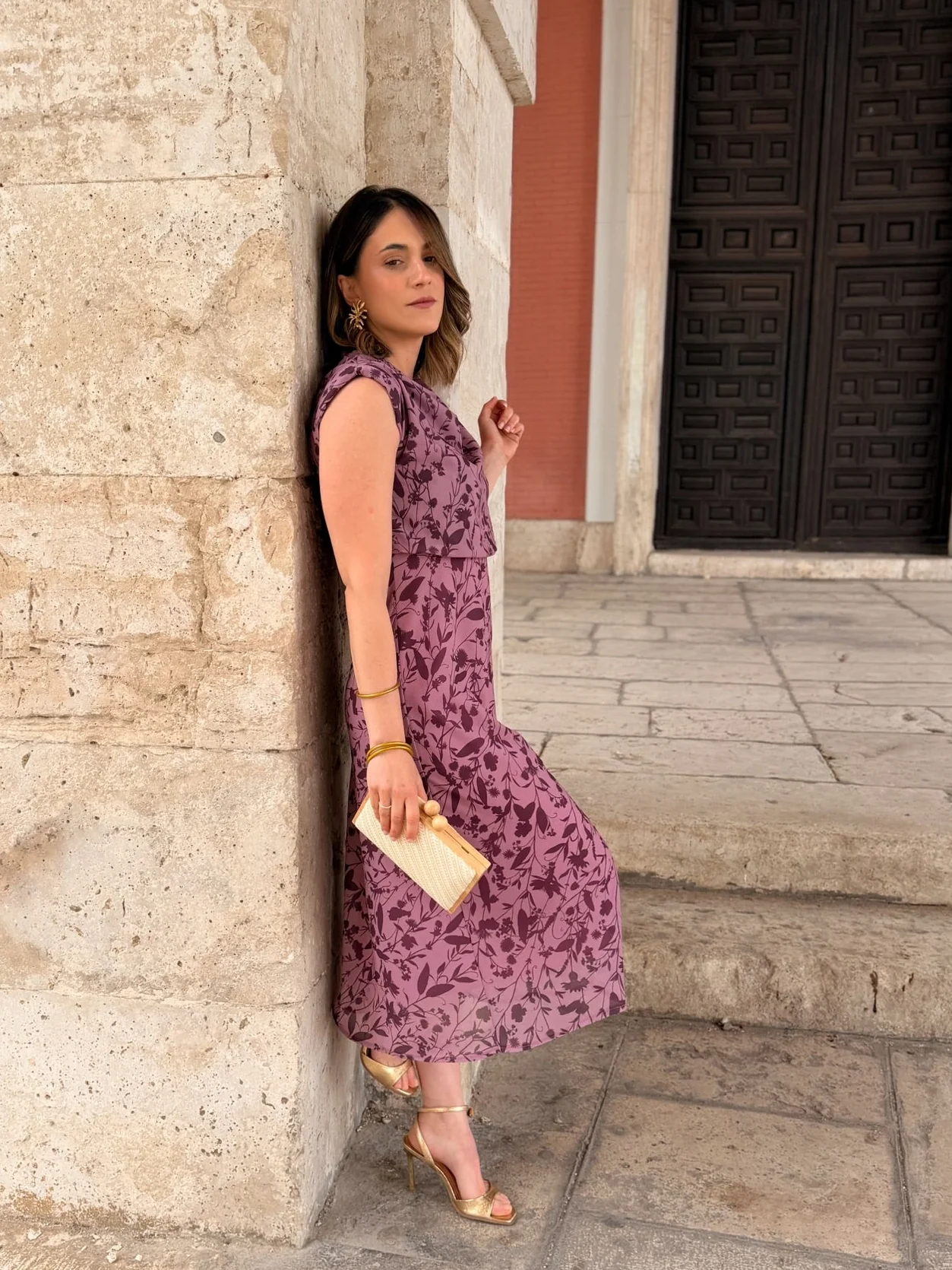 Vestido midi malva | Daria - Image 4