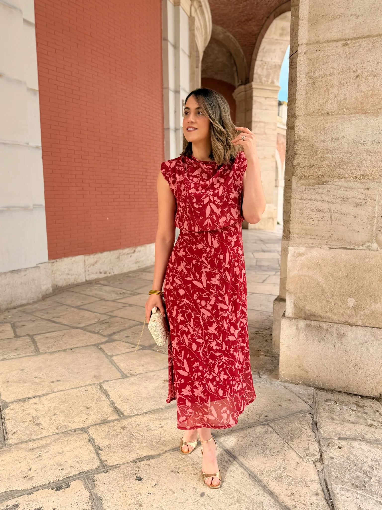 Vestido midi rojo | Daria