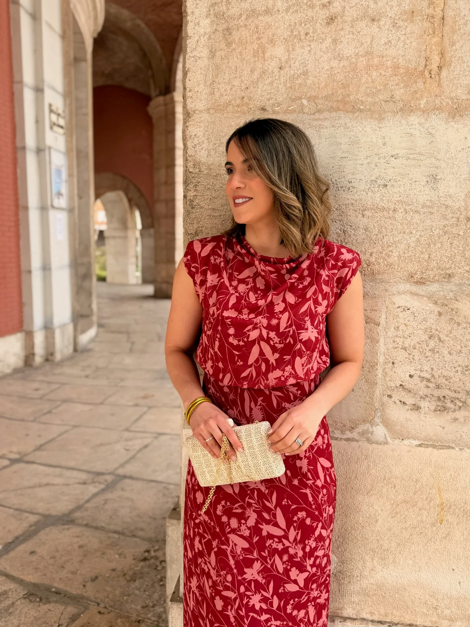 Vestido midi rojo | Daria - Image 3