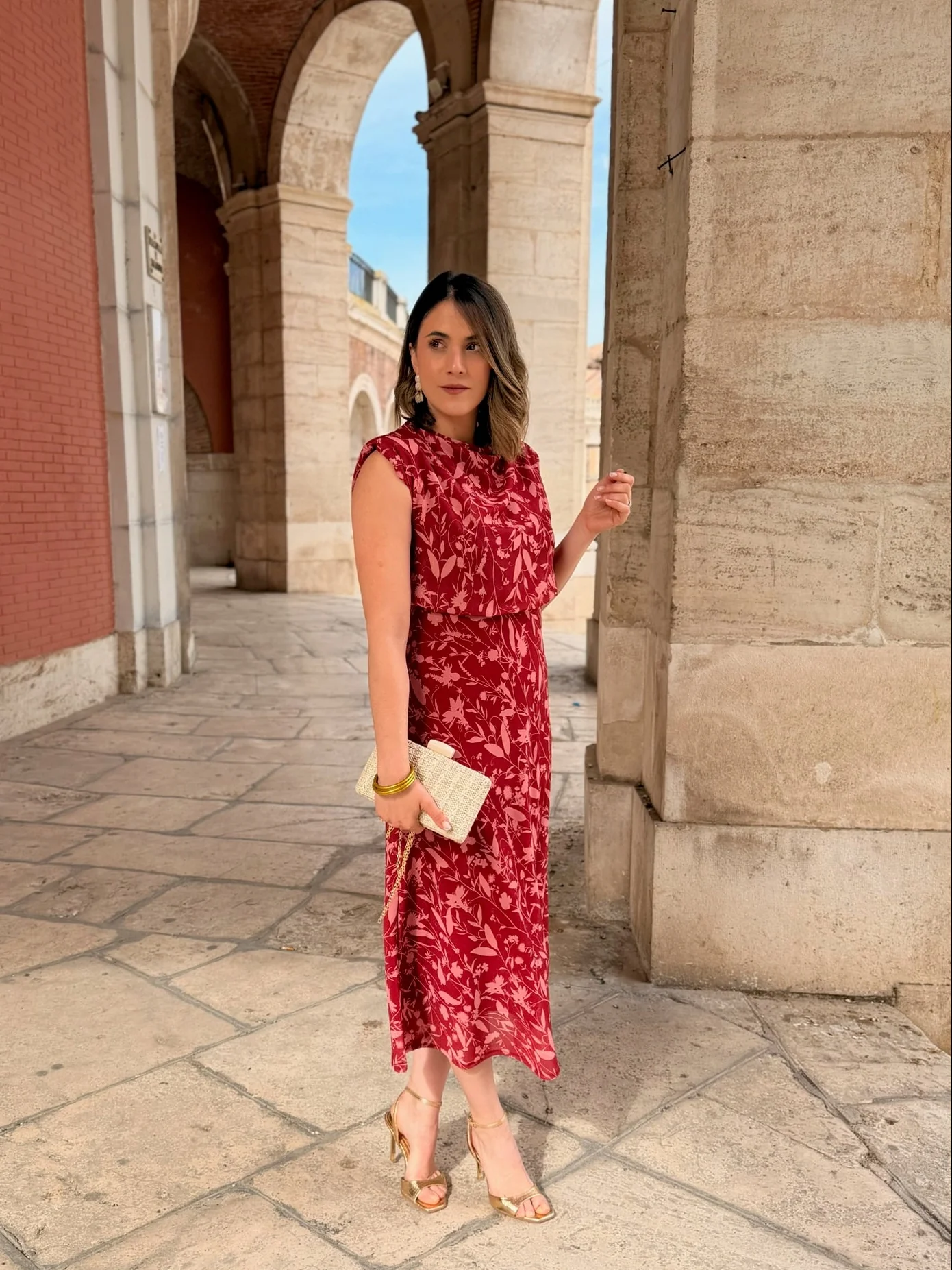 Vestido midi rojo | Daria - Image 6