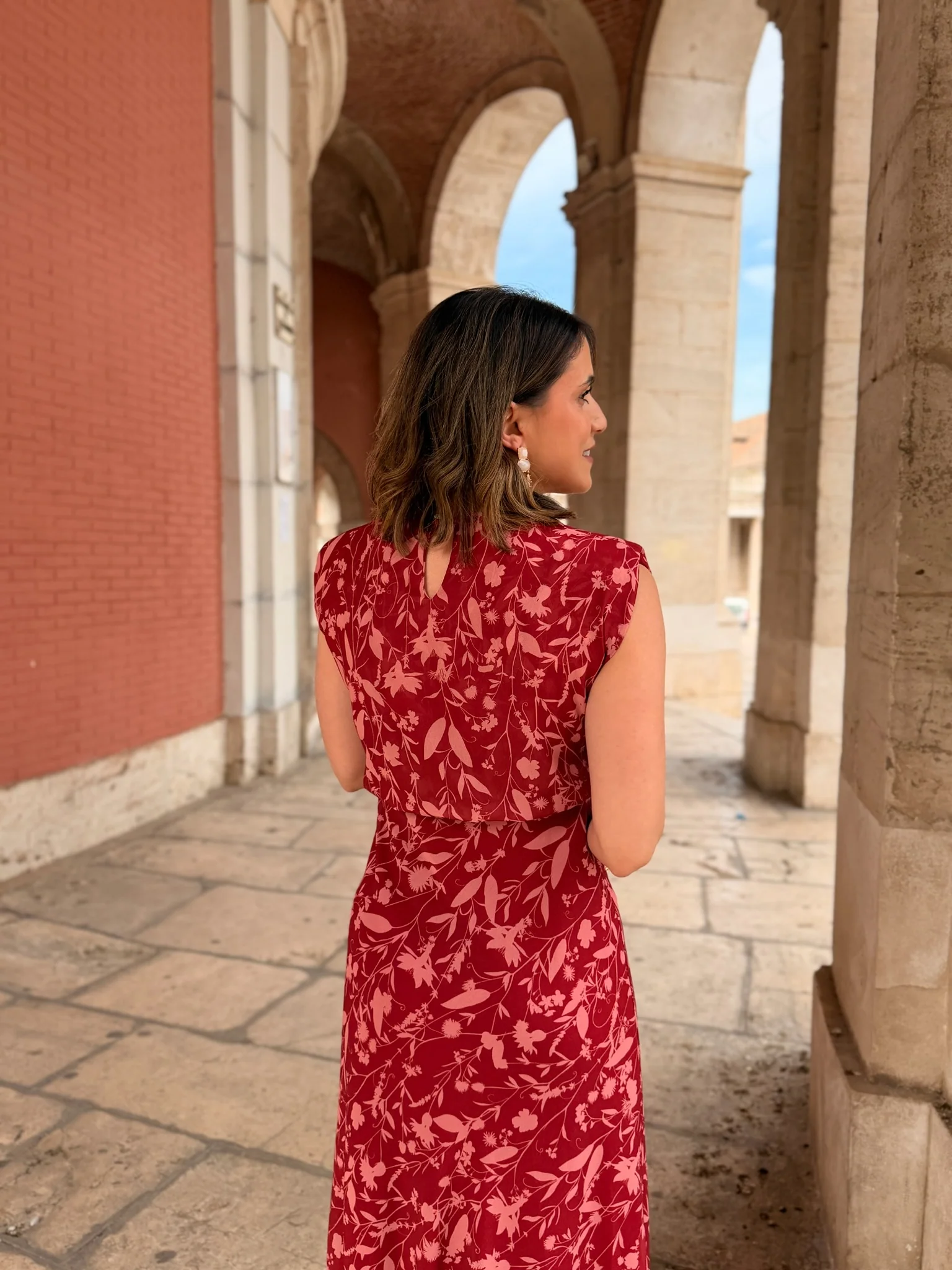 Vestido midi rojo | Daria - Image 8