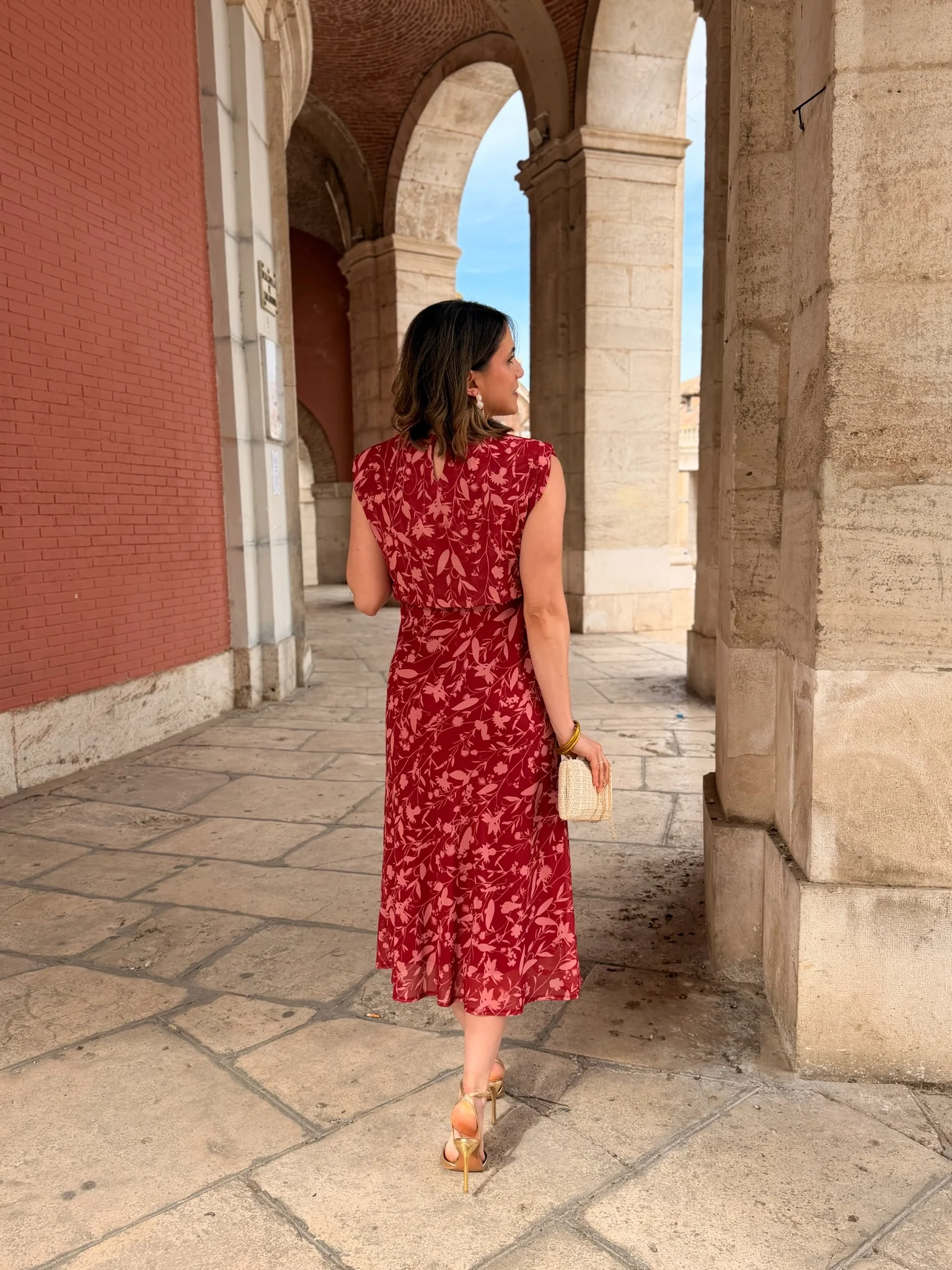 Vestido midi rojo | Daria - Image 9