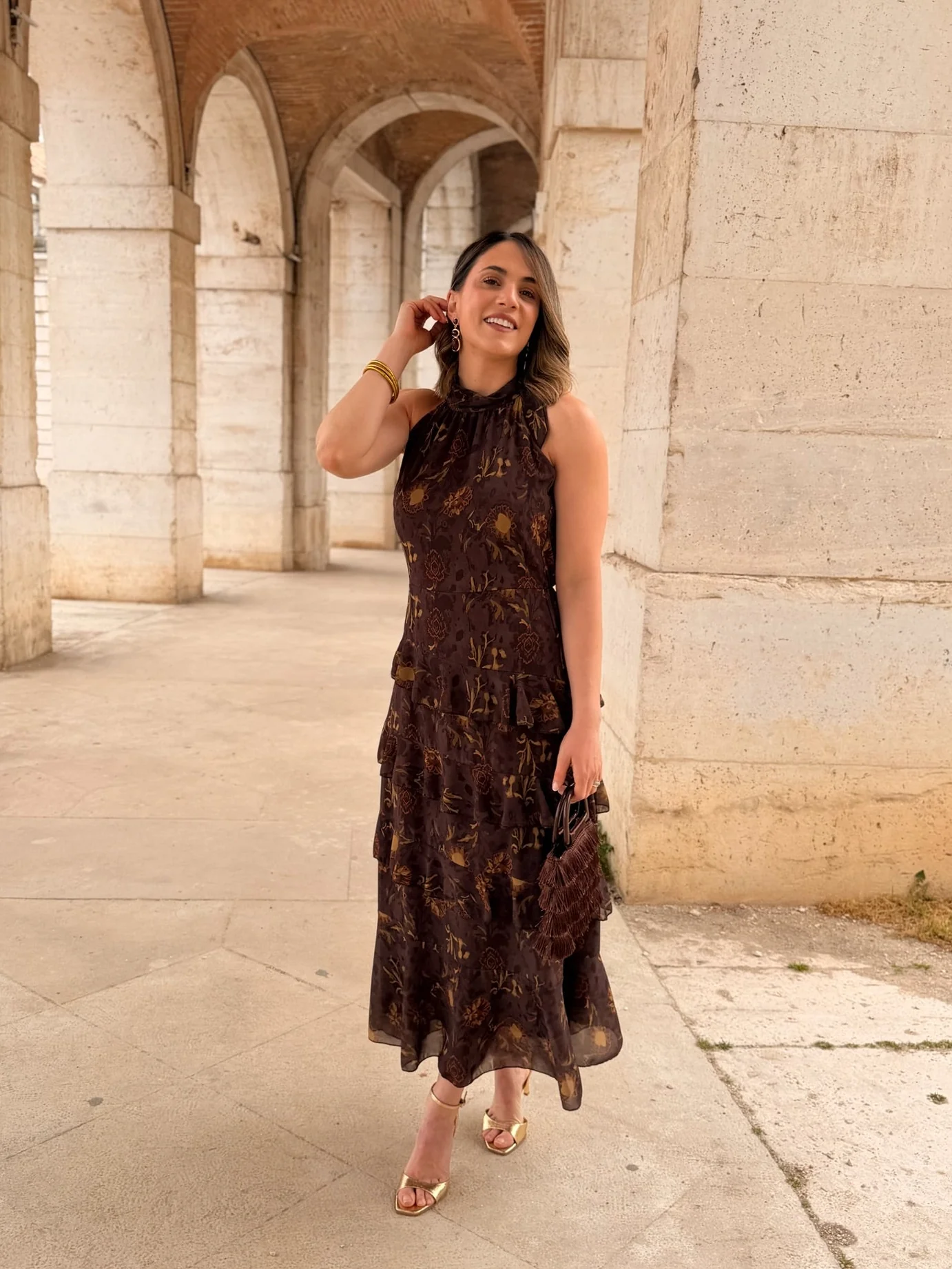 Vestido midi volantes | Aurea - Image 3