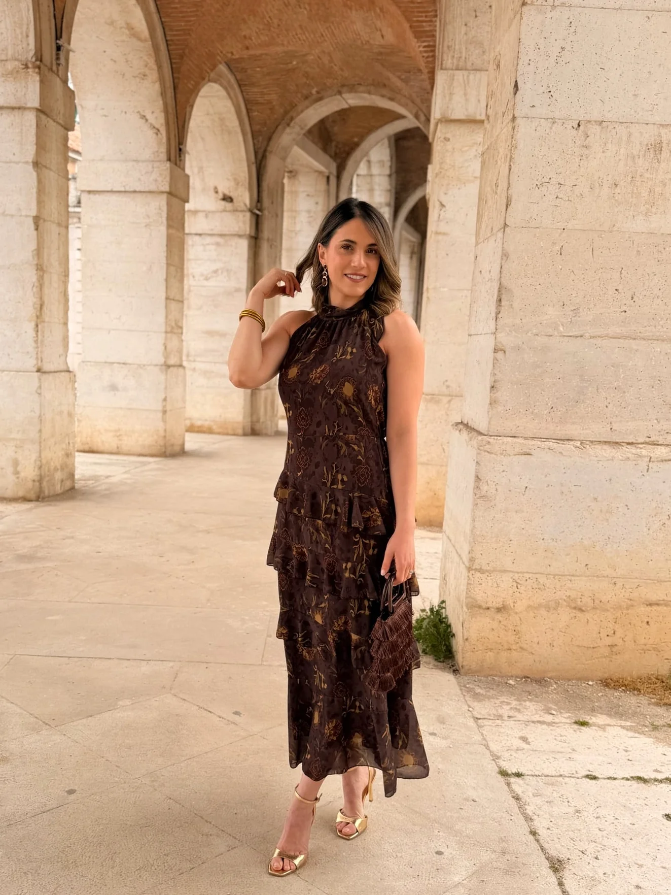 Vestido midi volantes | Aurea - Image 4