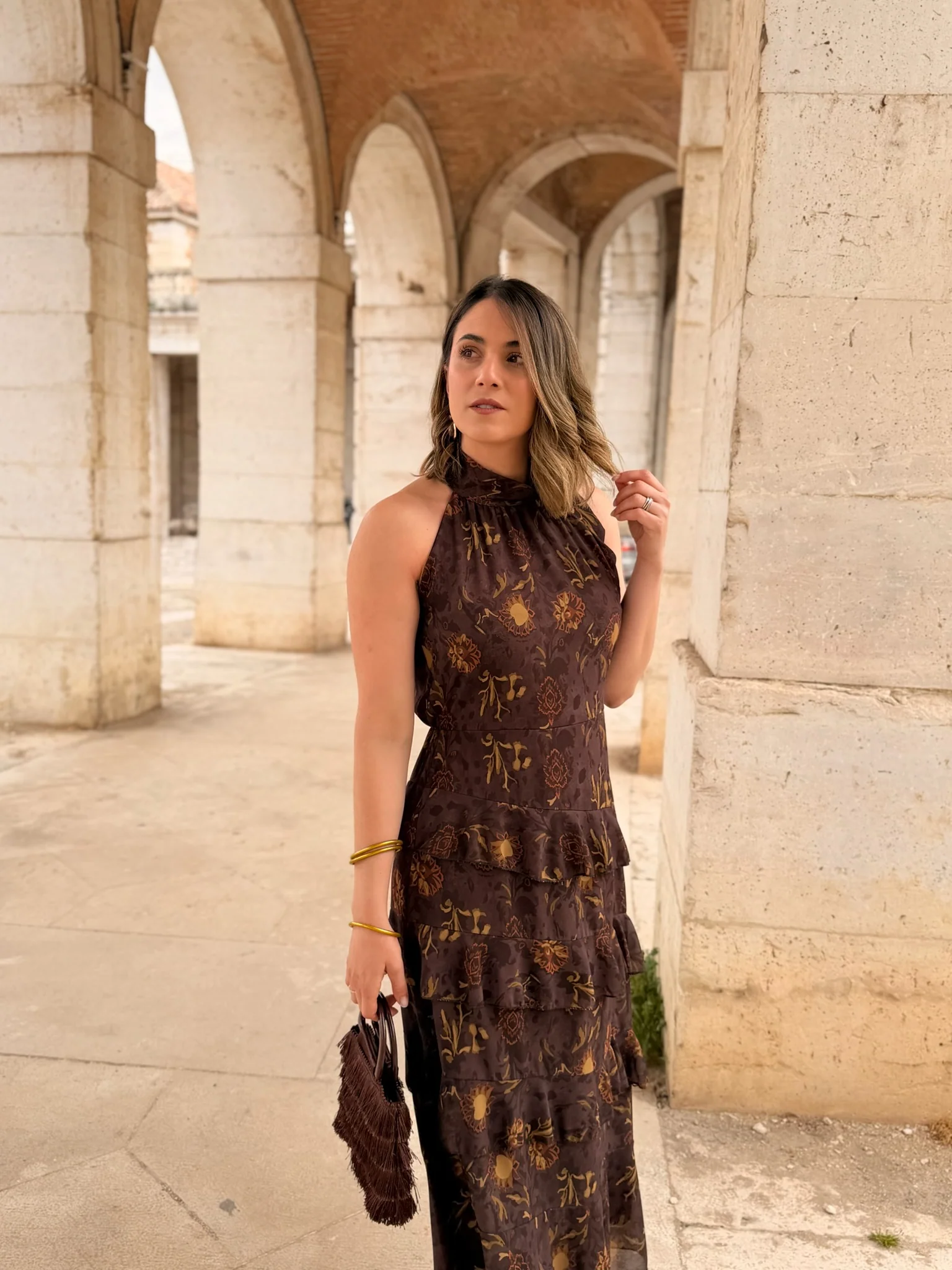 Vestido midi volantes | Aurea - Image 5