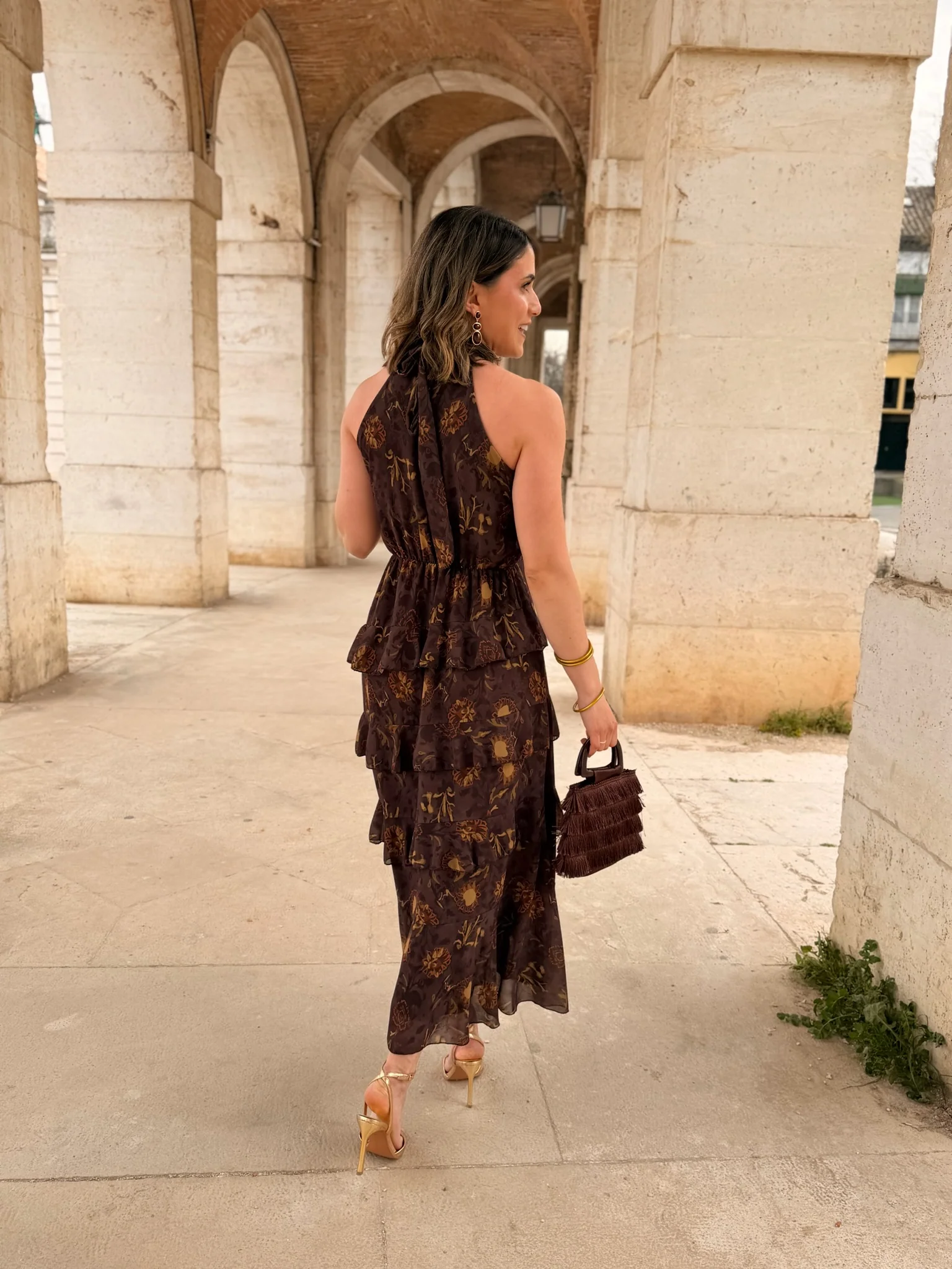 Vestido midi volantes | Aurea - Image 6