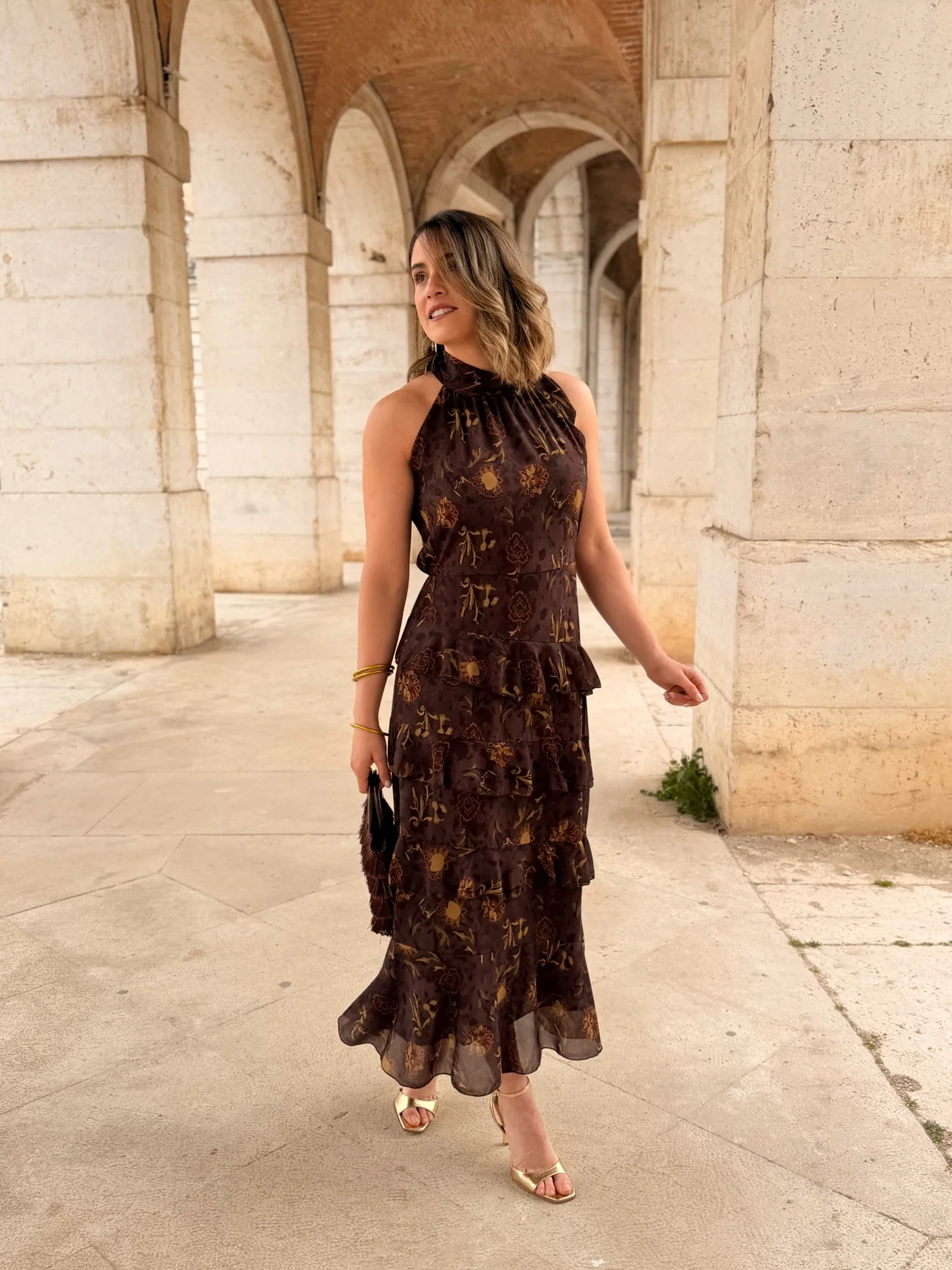 Vestido midi volantes | Aurea - Image 8