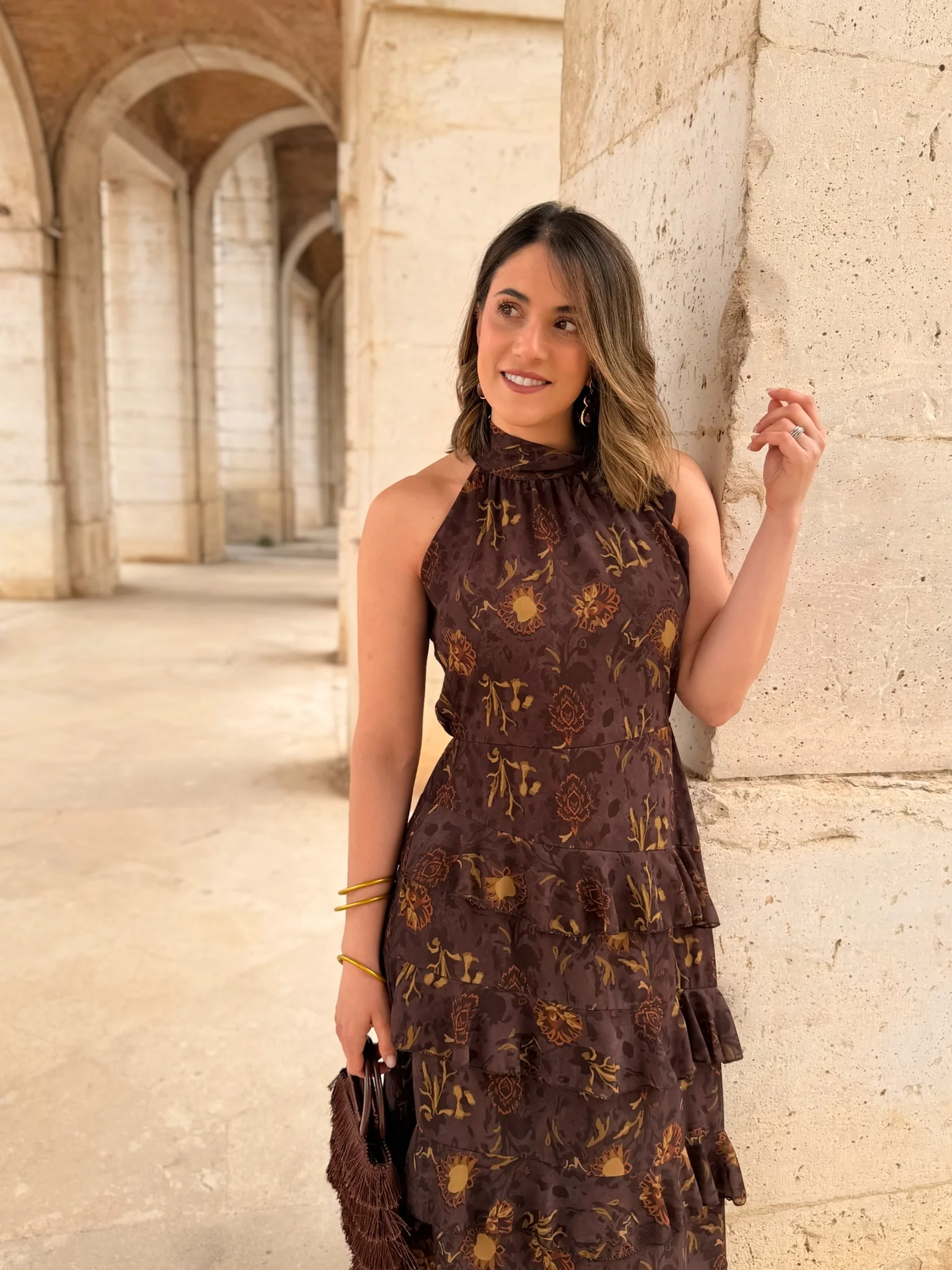 Vestido midi volantes | Aurea - Image 9