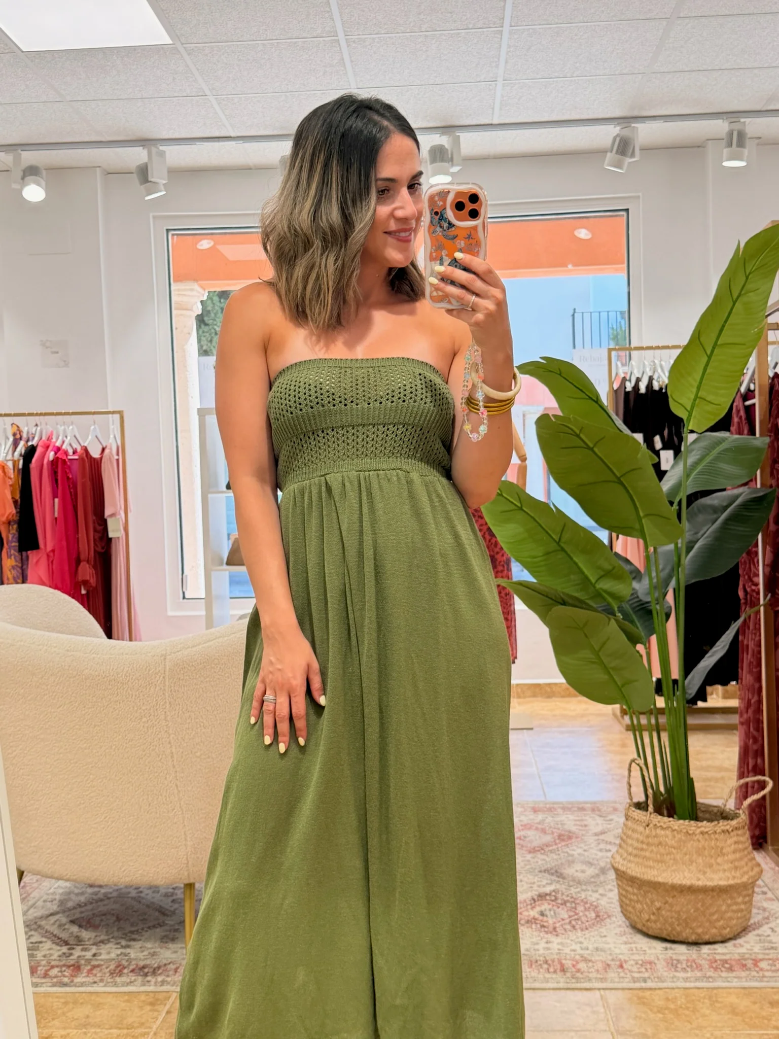 Vestido punto verde | Core - Image 4