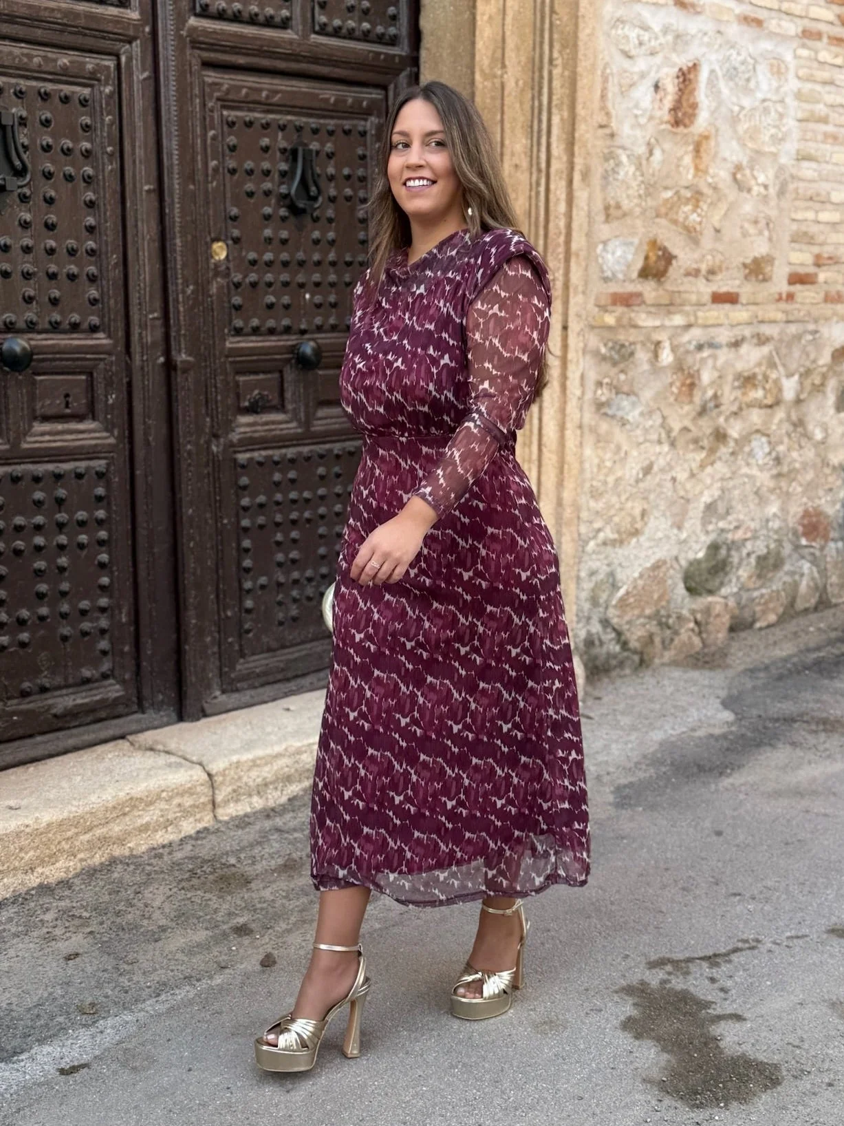 Vestido Tul Estampado | Dama - Image 3
